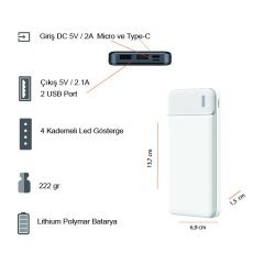 Powerbank 10.000 mah
