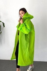 Unisex Tek Beden Kapüşonlu Çıtçıtlı Eva Yağmurluk