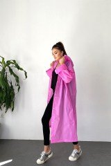 Unisex Tek Beden Kapüşonlu Çıtçıtlı Eva Yağmurluk